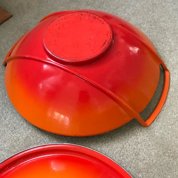 Le Creuset wok #36 flame cast iron - Picture 10 of 14